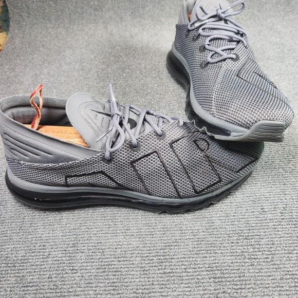 Nike Air Max Flair Shoes Men 11 Running Trainers Gray Sneaker 942236 Workout - Picture 2 of 8